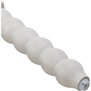 Linen Fabric Spindle Accent Chair with Wood Frame,Spool Chairs with High Resilience Spring Cushion and Armrest Pads 4